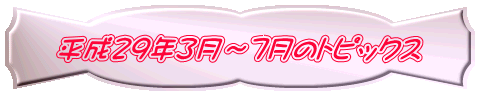 平成29年3月~7月のトピックス