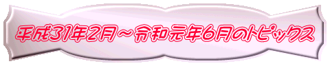 平成31年2月～令和元年6月のトピックス